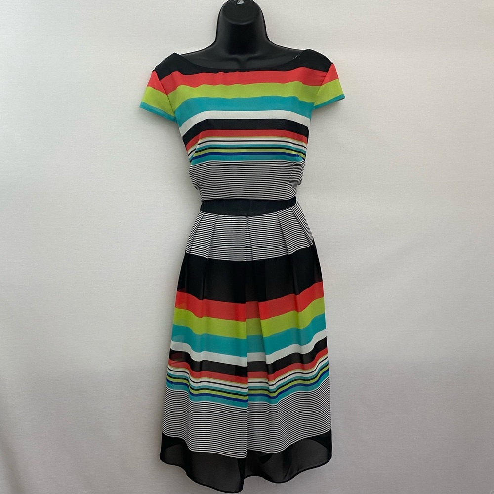 PLUS SIZE 16 Stripe Midi Dress, LIKE NEW
